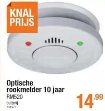 Optische Rookmelder 10 Jaar Rm520 batterij 134372