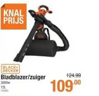 Cevo Black+Decker Bladblazer/zuiger 3000w 72L 134381 aanbieding