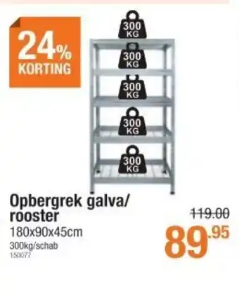 Cevo Opbergrek galva/rooster 180x90x45cm 150077 aanbieding