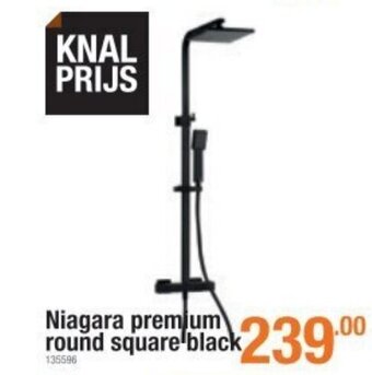 Cevo Niagara Premium Round Square black aanbieding