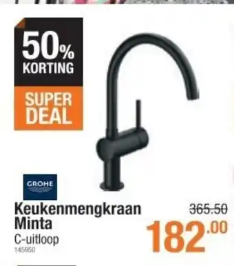 Cevo Grohe Keukenmengkraan Minta C-Uitloop 145950 aanbieding