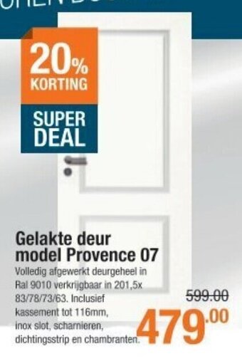 Cevo Gelakte deur model Provence 07 aanbieding