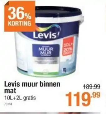 Cevo Levis muur binnen mat 10L+2L gratis 73184 aanbieding