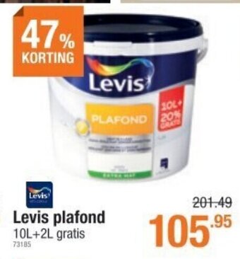 Cevo Levis plafond 10L+2L gratis 73185 aanbieding