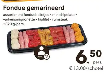 Fondue Gemarineerd 320g