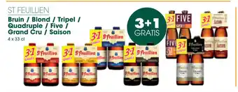 Prik en Tik St Feuillien Bruin/Blond/Tripel/Quadruple / Five / Grand Cru / Saison 4x33cl aanbieding