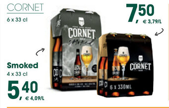Prik en Tik Cornet Smoked 4 x 33 cl aanbieding
