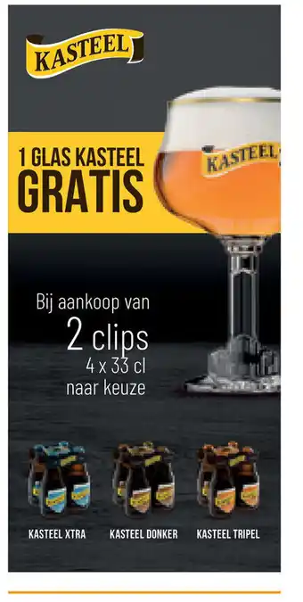 Prik en Tik Kasteel Bij aankoop van 2 clips 4 x 33 cl naar keuze aanbieding