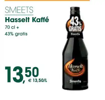 Prik en Tik Smeets Hasselt Kaffe 70 cl + 43% Gratis aanbieding