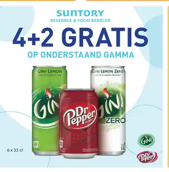 Gini/Dr Pepper Suntory Beverage & Food Benelux 6 x 33 cl