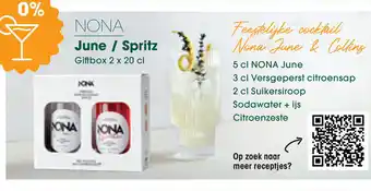 Prik en Tik Nona June/Spritz Giftbox 2 x 20 cl aanbieding