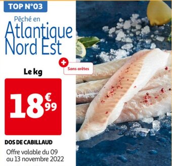 Auchan Dos De Cabillaud Le Kg aanbieding