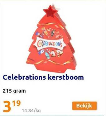 Action Celebrations kerstboom aanbieding