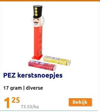 Pez kerstsnoepjes