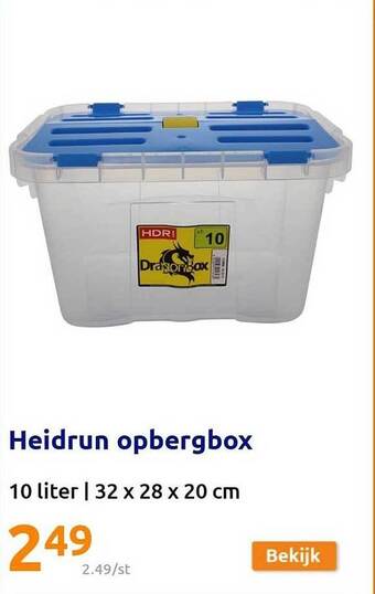 Action Heidrun opbergbox aanbieding