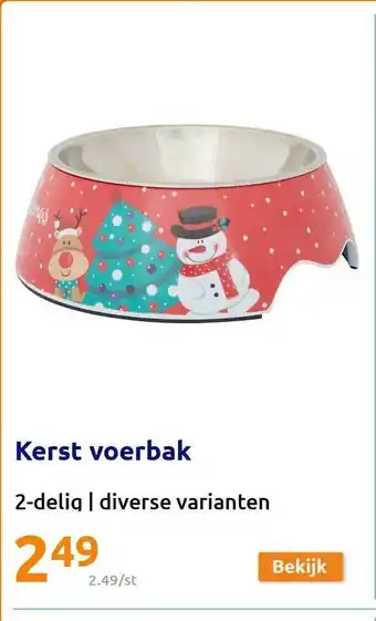 Action Kerst voerbak aanbieding