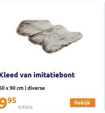 Action Kleed van imitatiebont aanbieding