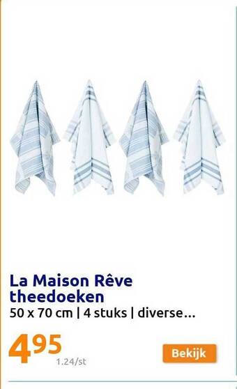 Action La maison rêve theedoeken aanbieding