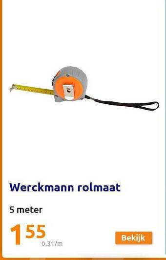 Action Werckmann rolmaat aanbieding