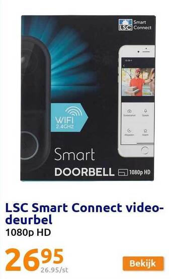 Action Lsc smart connect videodeurbel aanbieding