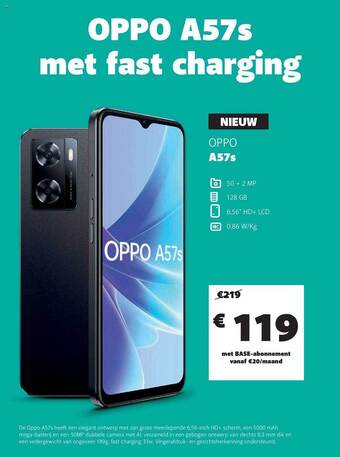 Base Oppo a57s aanbieding
