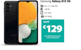 Base Samsung galaxy a13 5g aanbieding