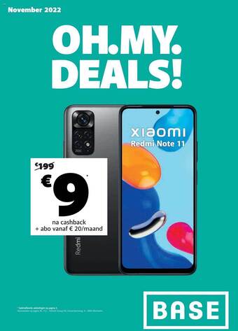 Base Xiaomi redmi note 11 aanbieding