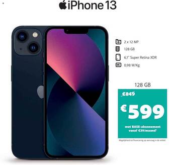 Base Iphone 13 aanbieding