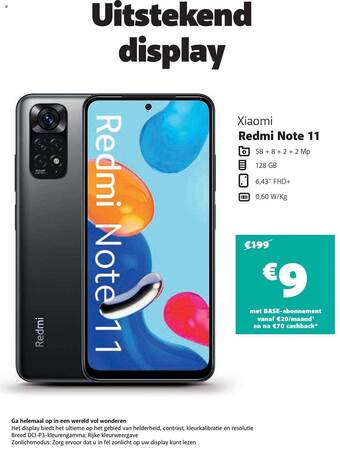 Base Xiaomi redmi note 11 aanbieding