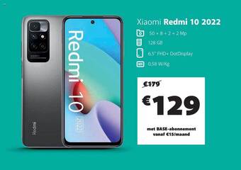 Base Xiaomi redmi 10 2022 aanbieding