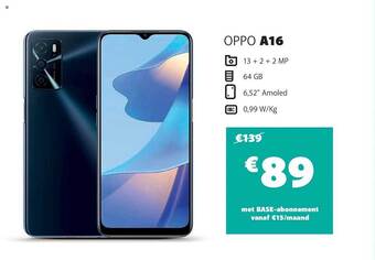 Base Oppo a16 aanbieding