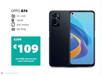 Base Oppo a76 aanbieding
