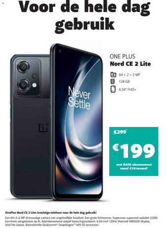 Base One plus nord ce 2 lite aanbieding