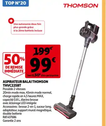 Thomson Aspirateur Balai THVC225BT