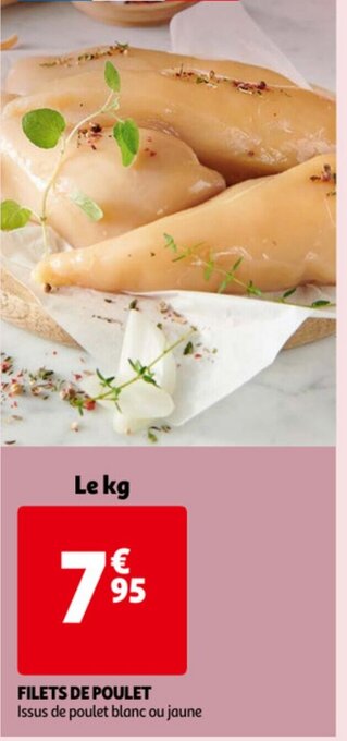 Auchan Filets De Poulet aanbieding
