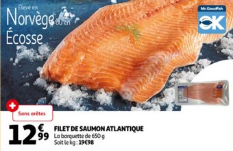 Auchan Filet De Saumon Atlantique aanbieding
