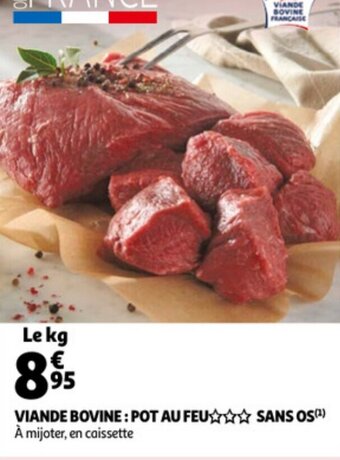 Auchan Viande Bovine: Pot Au Feu Sans Os aanbieding