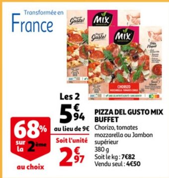 Auchan Pizza Del Gusto Mix Buffet aanbieding