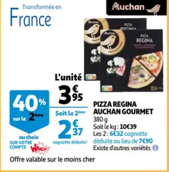 Auchan Pizza Regina Auchan Gourmet 380h aanbieding