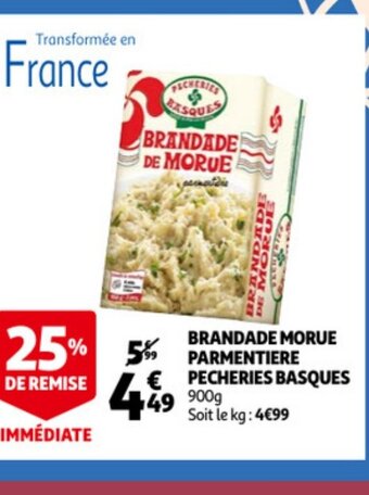 Brandade De Morue Parmentiere Pecheries Basques 900g