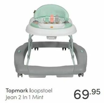Baby & Tiener Topmark loopstoel jean 2 in 1 mint aanbieding