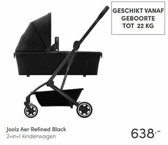 Baby & Tiener Joolz aer refined black 2-in-1 kinderwagen aanbieding