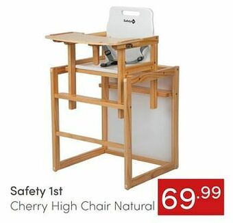 Safety 1st cherry high chair natural
