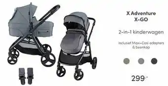 Baby & Tiener X adventure x-go 2-in-1 kinderwagen aanbieding