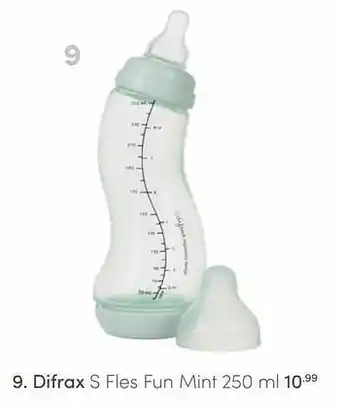 Baby & Tiener Difrax s fles fun mint aanbieding