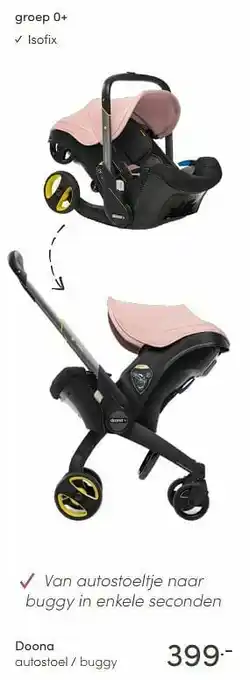 Baby & Tiener Doona autostoel - buggy aanbieding