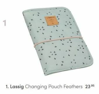Baby & Tiener Lassig changing pouch feathers aanbieding