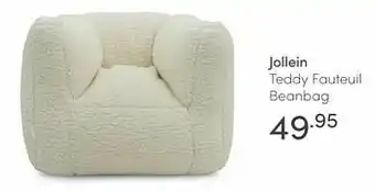 Baby & Tiener Jollein teddy fauteuil beanbag aanbieding