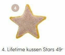 Baby & Tiener Lifetime kussen stars aanbieding