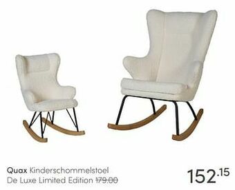 Baby & Tiener Quax kinderschommelstoel de luxe limited edition aanbieding